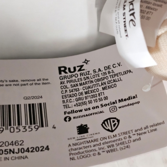 Freddy Krueger A Nightmare on Elm Street RUZ 9" Plush Character Toy Pair 2x nwot - Picture 10 of 12